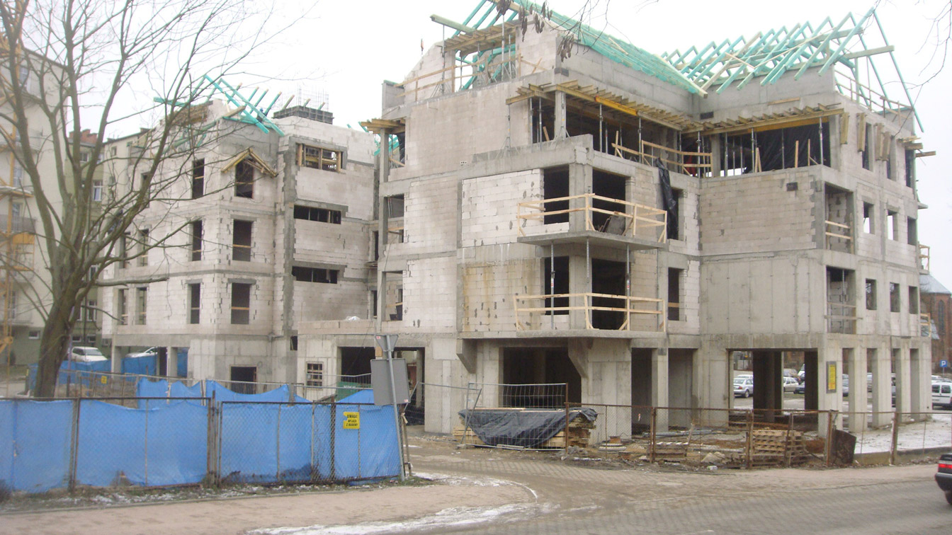 mieszkania Stargard budowa dachu 2