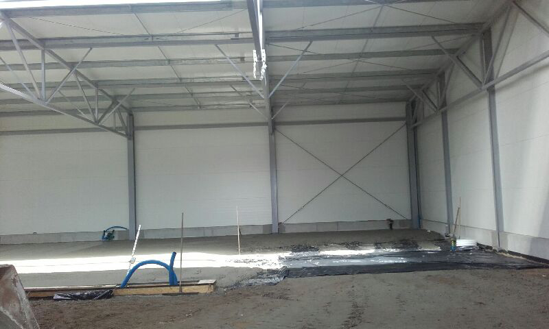 hala produkcyjna Dobrzany konstrukcja stalowa wewnątrz 3