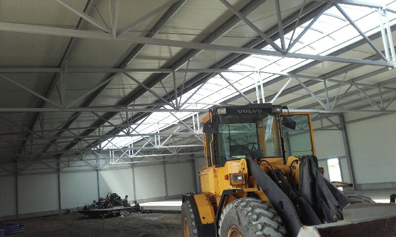 hala produkcyjna Dobrzany konstrukcja stalowa wewnątrz 4