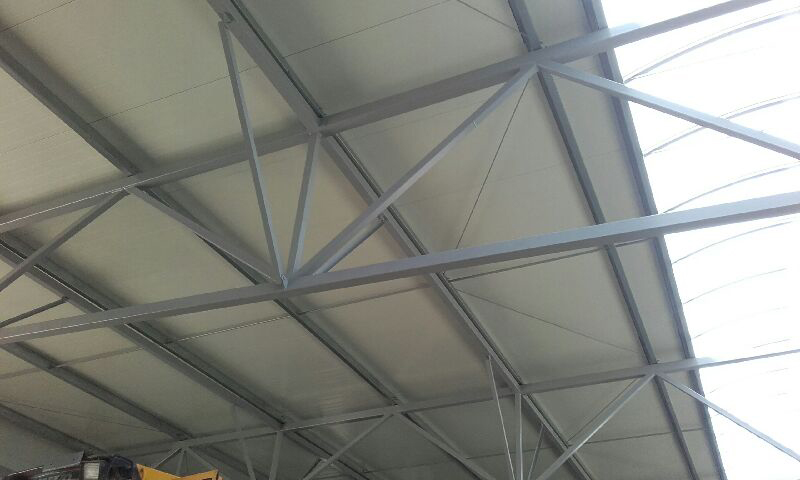 hala produkcyjna Dobrzany konstrukcja stalowa wewnątrz 6