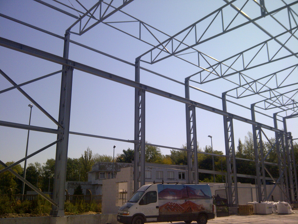 hala magazynowo-produkcyjna Kostrzyn konstrukcja stalowa wewnątrz 2