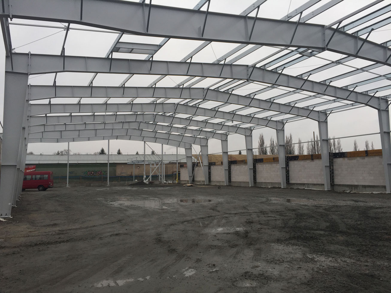 hala produkcyjna Szczecin Pomorska konstrukcja stalowa dach